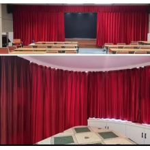 舞臺電動(dòng)幕布  定做（加厚意大利絨布，軌道，杜亞舞臺專用電機(jī)ID100-WF，遙控器）